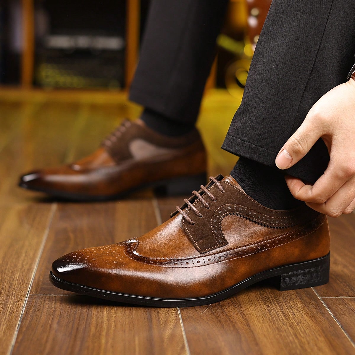 Formal Men Daily Wear Footwear - حذاء رجالي رسمي بتصميم 