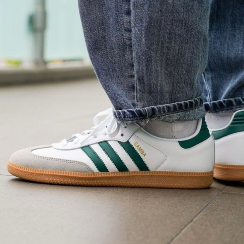 Adidas Shoes Samba - أديداس أوريجينالز سامبا OG للجنسين، أبيض