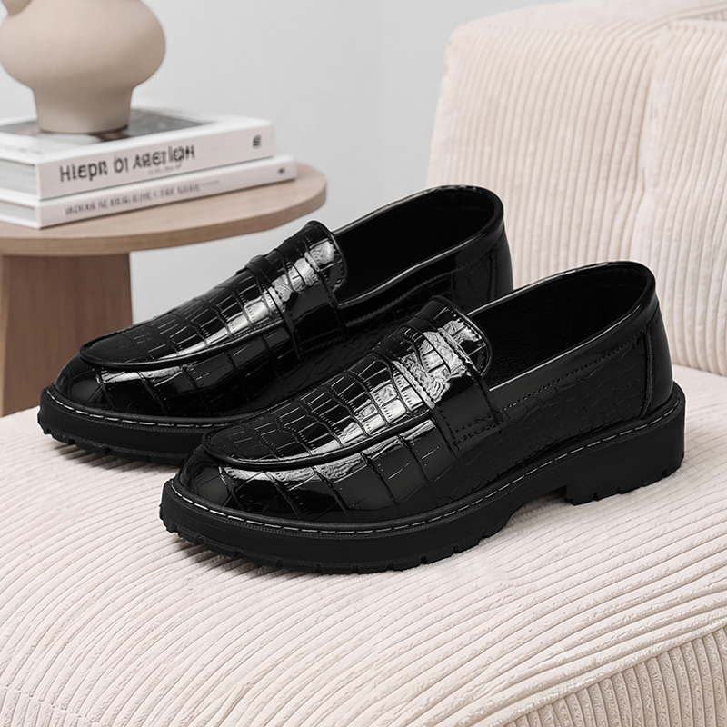 أحذية رجالية كاجوال بنقشة الكر - مراجعة Formal Men Daily Wear Footwear وسعره