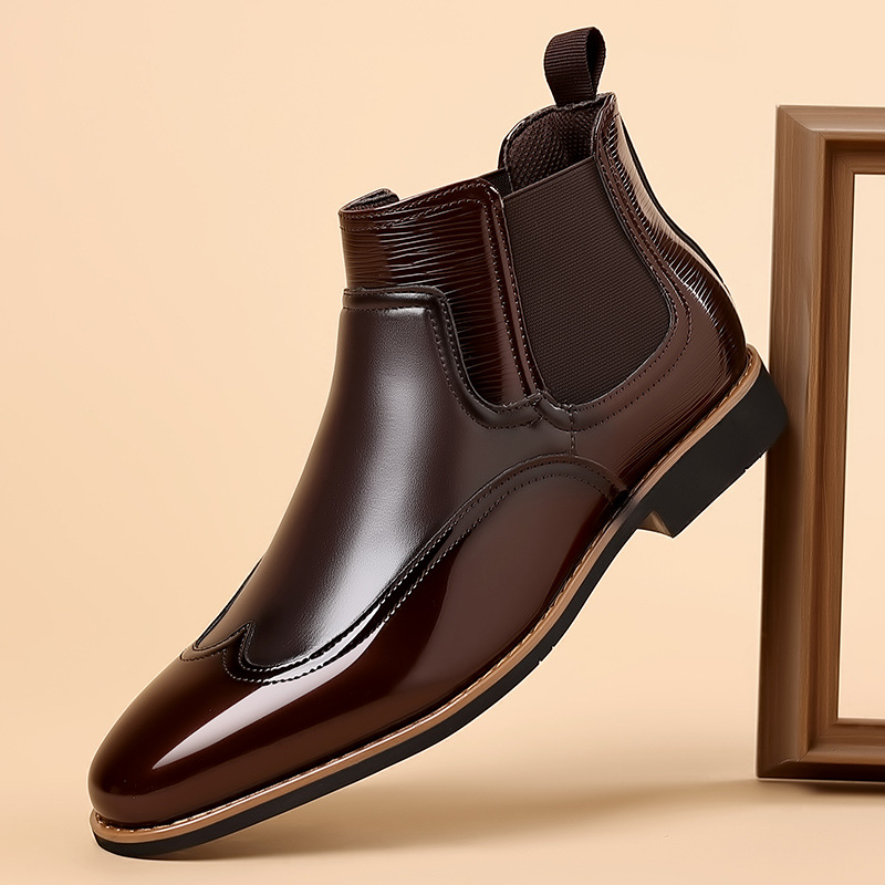 أحذية تشيلسي للرجال الفاخرة ال - مراجعة Men Formal Wear With Boots وسعره