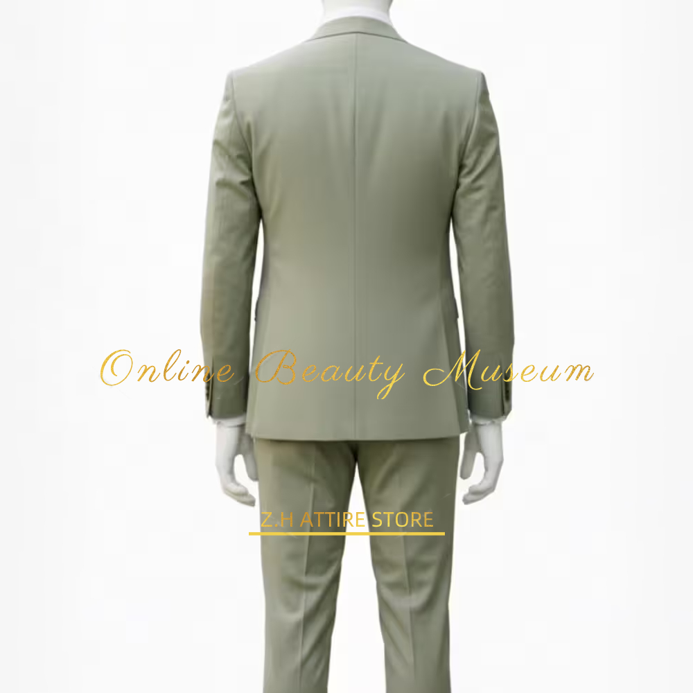 بدلة رجالية من ثلاث قطع باللون - مراجعة Men Formal Wear Modern وسعره